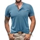 thumbnail image 3 of Camisa Henley De Manga Corta Con Gofres Para Hombre 2024, 3 of 8