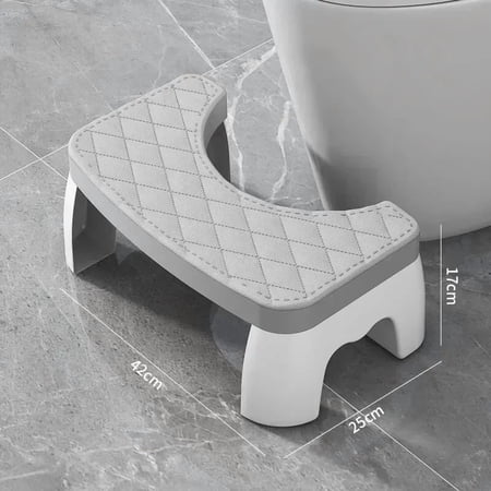 Universal Squatty Potty Toilet Stool - Waterproof Foot Stool for Adults, Kids, Seniors & Pregnancy Support