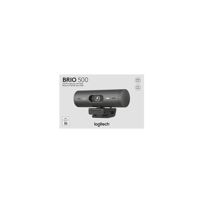 Logitech Brio 500 Full HD Computer Webcam for Laptop/Desktop PC