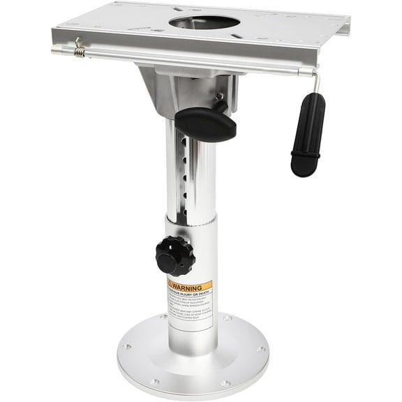 Aluminum Boat Seat Pedestal, Adjustable Height from 13" to 19", Bases Boat Pedestal Seat with Seat Slide Seat Mount
