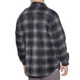 thumbnail image 3 of Flannel Shirt Jackets for Men Big And Tall Heavy Quilted Thermal Lined Button Down Jacket Up-to Size 5XL, 3 of 4