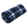 thumbnail image 5 of 24 Pack of Bulk Wholesale 60”L x 50”W Plaid Color Fleece Throw Blankets for Fall, Winter, Spring, Summer, Men, Women, Children, Homeless, Charity Donation Drives in Blue Plaid, 5 of 7
