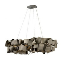 Delfina-Si Light Linear Chandelier-40 Inches Wide By 10 Inches Tall-Metallic Matte Bronze Finish Fredrick Ramond Lighting Fr48605mmb