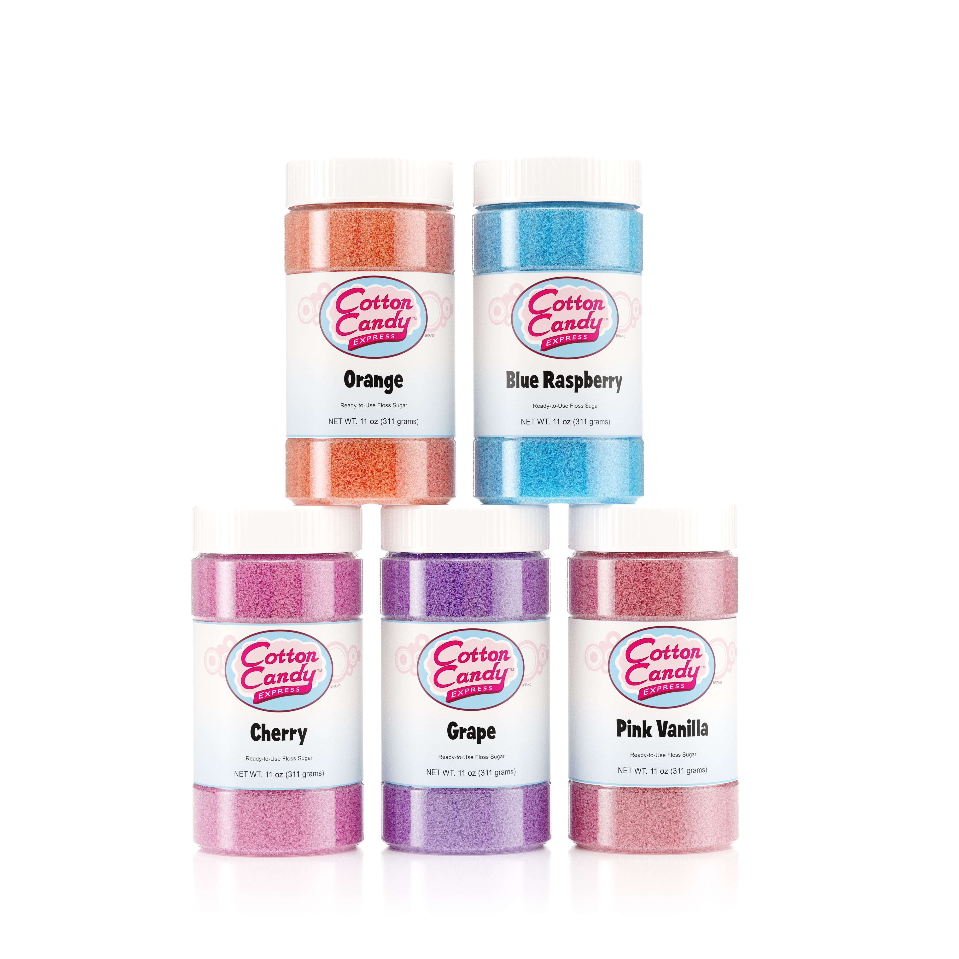 Cotton Candy Express 5Flavor Pack of Cotton Candy Sugar