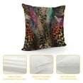 thumbnail image 4 of ARISTURING  Leopard Print Pillow Cases Abstract African Animal Leopard Wildlife Retro Throw Pillowcases Cushion Cover Home Decor Pillow for Sofa Bed, 4 of 5