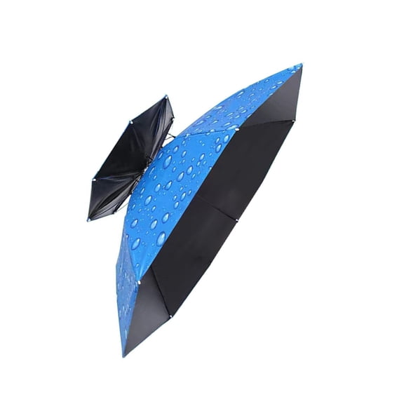 WINDLAND Outdoor Umbrella Hat with Headband Fishing Umbrella Caps Rain Protections Hat