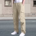 thumbnail image 1 of Men's Utility Trousers for Daily Casual Outdoor Wear with Ample Pockets and Mid Rise Fit for All Seasons, 1 of 4