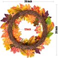 thumbnail image 4 of Liquidación de decoración de corona de otoño de 20 pulgadas de Floween: corona de otoño colorida con calabaza y girasoles, corona de cosecha para la puerta de entrada, el hogar, Halloween, Acción de, 4 of 7