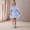 Blue, variant on Eltusu Girls Casual Dresses, Summer Ruffled Crew Neck Sleeveless Kids Clothes Blue Size 6 T