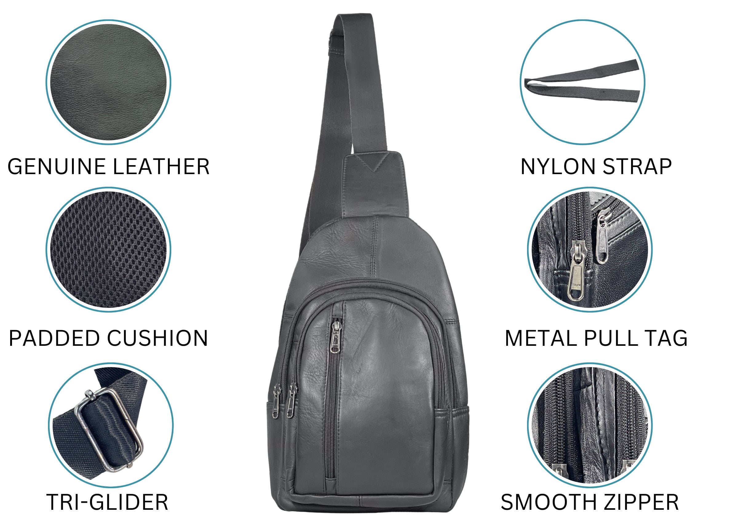 Sling Bag Crossbody Bag Shoulder Pack Lightweight Travel Hiking Men Women-by Bullz