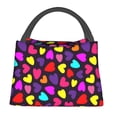 thumbnail image 1 of Balery Colorful Hearts Bolsa de Aislamiento Portátil – Bolsa de Almuerzo con Forro de Aluminio Mejorado, Funda Impermeable y Fácil de Limpiar para Picnic y Caja de Almuerzo, 1 of 6