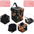 thumbnail image 2 of Elk Deer Car Trash Can with Lid, Foldable Leak-Proof Car Garbage Can, Hanging Storage Bag, Car Trash Bin, 2 of 6