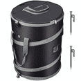 thumbnail image 2 of Collapsible 26-Gallon Cylindrical Trash Bin with Removable Divider, Waterproof Polyester Material, Air Vent, and Outdoor Ground Stakes, 2 of 7