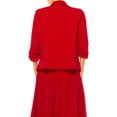 thumbnail image 3 of FashionStream A-line Long Knit Red Solid Skirts, 3 of 8