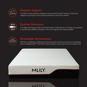 MLILY Manchester United Theatre 12 inch Memory Foam Mattress, Twin Size Mattress in a Box, Medium Plush, Tencel Fabric