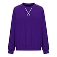 thumbnail image 4 of Neewe Sweatshirts for Women Crewneck Long Sleeve Loose Tops Simple Trim Fashion 2025, 4 of 5