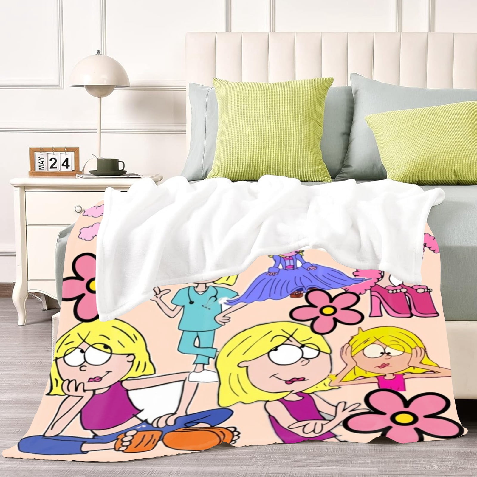 Lizzie Mcguire Banner Throw Blanket Gifts for Fans Lover Girls Boys Women Present Hoodie Him Bed 30"x40"