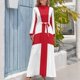 thumbnail image 4 of Vestido largo con la bandera de Inglaterra (cruz de San Jorge) vestidos de verano mujer 2024 vestidos verano, 4 of 5