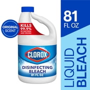 (2 pack) Clorox Disinfecting Liquid Bleach Cleaner, Regular Scent, 81 fl oz