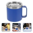 thumbnail image 1 of WASHWEPE Tasse à Café Isolée Bleue avec Couvercle Design Moderne pour Camping 1ensemble, 1 of 7