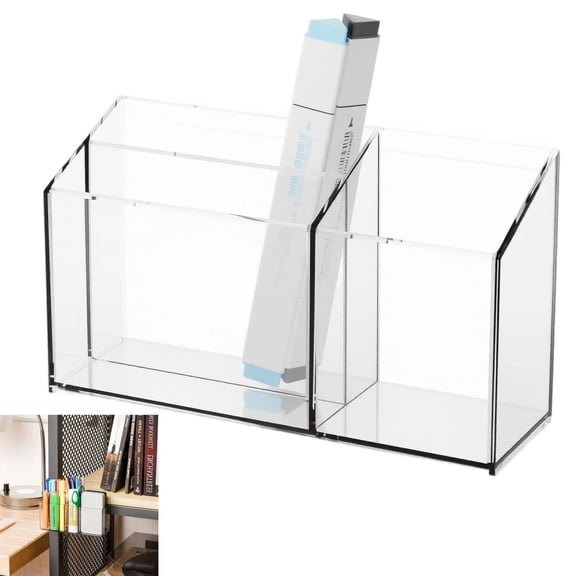 Clear plastic Magnetic Marker Holder Magnetic Dry Erase Marker Holder Wall Pen Holder Dry Erase Marker Holder Locker Pencil Organizer for Whiteboard Refrigerator Home,BX1