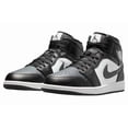 thumbnail image 3 of Ni - ke [DQ8426-010] Air Jordan Mens 1 Mid Off Noir Toe Black White Sneakers *NEW*, 3 of 5