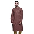 thumbnail image 1 of Atasi Kurta Imprimé pour Hommes Col Mandarin Popeline de Coton Kurta Chemise Décontractée, 1 of 7