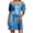 J1-Blue Dress, variant on Faux Denim Dresses for Women Off the Shoulder Short Sleeve Mini Jean-Style Dress Summer Casual Daily Wear Shift Dress Blue Dress,Size S-2XL