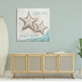thumbnail image 2 of Stupell Forever Beach Bums Starfish Duo Landscape Painting Gallery Wrapped Canvas Print Wall Art, 2 of 7