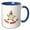 Blue/White, variant on 3drose, Cute Image of Chicken with Text of Just Wing It, 11oz Mug
