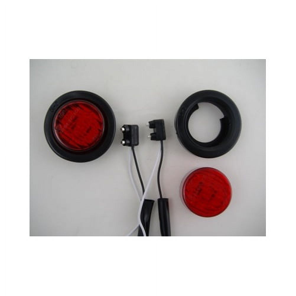 2 Red LED Oval Trailer Lights – Stop, Turn, Tail Light Kit With 22 LEDs