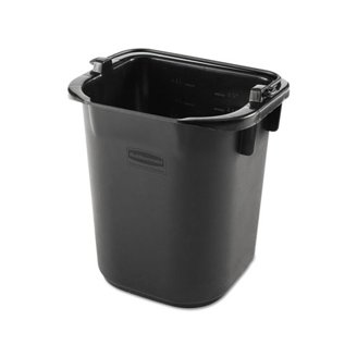 Rubbermaid Commercial FG296300GRAY 2.5-Gallon Round Bucket - Gray, Durable Plastic For Cleaning