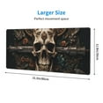 thumbnail image 3 of Pofeuu Metal Style Horned Skull Print Desk Mat for Keyboard and Mouse，Computer Desk Matt for Desktop，Large Mouse Pad for Desk，Desk Pads on Top of Desks 12x31.5in, 3 of 8