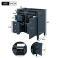 thumbnail image 7 of 29" Sturdy Modern Freestanding Vanity Cabinet, Modern Bathroom Cabinet with Ample Storage, Freestanding Vanity with Drawers for Bathroom, Blue, 7 of 7