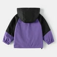 thumbnail image 4 of Trupants Boys Windbreaker Jacket for Boys Kids, Purple Size 3 T, Multi-Color Hooded Lightweight Rain Sports Jackets, Elastic Cuffs Adjustable Hem, Breathable Boys Fall for boys kids, 4 of 4