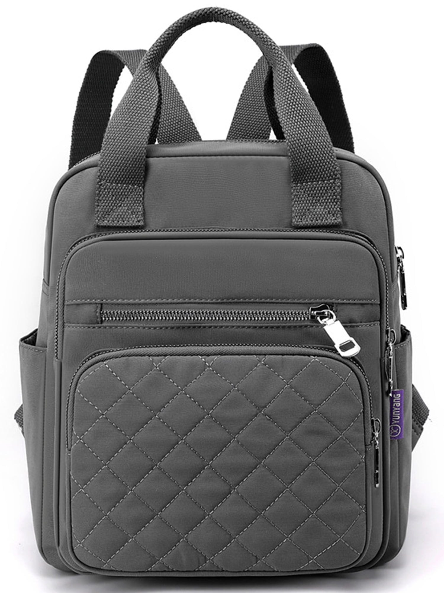 Colisha Mini Backpack for Women, Water Resistant Nylon Travel Multi Pocket Quilted Backpacks