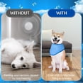 thumbnail image 4 of 3 Pack Dog Ice Bandana Cooling Pet Bandana Dog Neck Cooler Breathable Dog Collar Bandanas Heat Dissipation Triangle Scarfs Pet Cooling Collars for Dog Cat Calming Hot Weather Summer, 4 of 7