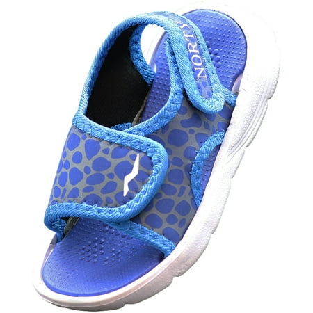 

NORTY Toddler Boys Male Adjustable Ankle Strap Sport Sandals Blue
