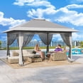 thumbnail image 2 of Waterproof portable screened canopy tent con double vented roof y carry bag, effortless setup para patio, backyard, garden, 2 of 5