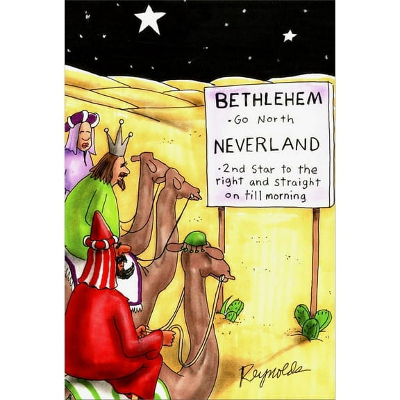 Nobleworks Neverland Funny / Humorous Christmas Card (1 card/1 envelope)