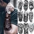 thumbnail image 2 of Tatuaje Temporal Impermeable Hombres Mujeres Falso Pegatina Lobo León Tigre, 2 of 4
