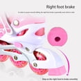 thumbnail image 3 of Patins à Roulettes 2 en 1 4 2 Po de Taille Patins à Roulettes Réglables pour Enfants et Adultes Patins à Roues Lumineuses pour l'Extérieur, 3 of 9