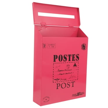 Vintage Wall Mounted Mailbox 1 Set Iron Post Box for Outside Use Suggestion Box
