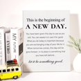 thumbnail image 4 of Canvas Wall Art Inspirational Motivational This is the Beginning of a New Day Quote Canvas Print Positive Life Canvas Painting Office Home Wall Decor Framed Gift 12x15 Inch, 4 of 5