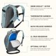 thumbnail image 4 of Mochila de hidratación CamelBak Powderhound 12L Blue Mist, 4 of 9