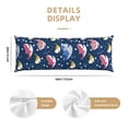 thumbnail image 2 of Naloa Colorful Cartoon Shark Super Soft 20x60 Body Pillow Case,Long Side Hidden Zipper（PILLOWS ARE NOT INCLUDED）, 2 of 6