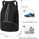 thumbnail image 2 of Bolsa de deporte con cordón para hombres, mujeres y jóvenes: correas de hombro ajustables para equipo de fútbol, mochila deportiva impermeable, 2 of 5