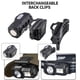 thumbnail image 5 of 4Uds. Luces De Clip De Tapa 400Lm 5 Modos De Iluminación Para Acampar Correr Senderismo Negro, 5 of 7
