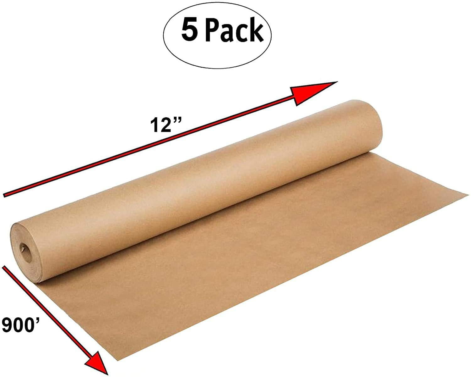 Strong Brown Kraft Parcel Paper Rolls For Wrapping Packaging Removal Sheet 90GSM 