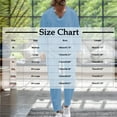 thumbnail image 4 of cllios Men's Summer Outfits 2 Piece Cotton Sets Baggy Long Sleeve V Neck Pullover Tops and Elastic Waisted Pants Sets Summer Lounge Suit, 4 of 7
